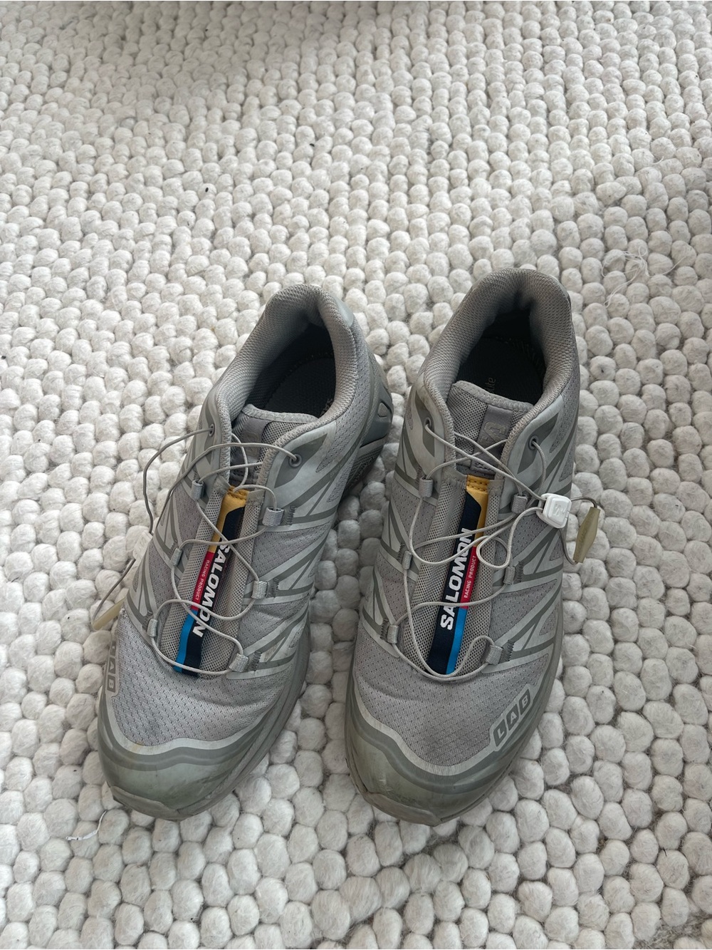 Solomon XT-6 in Ghost Gray & Gray Flannel Tennis Shoes